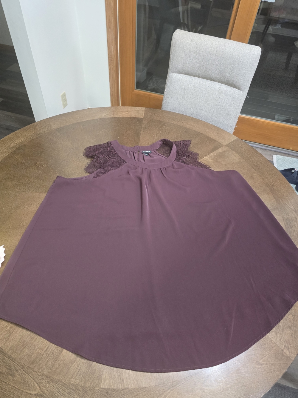 Torrid Plum Lace Blouse Tank